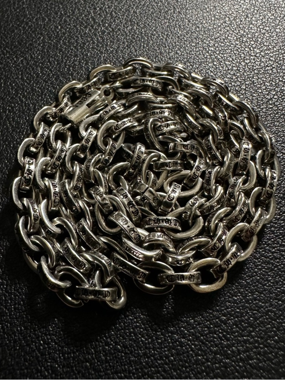 Chrome Hearts Paper Chain Necklace 925 Sterling Silver 31g